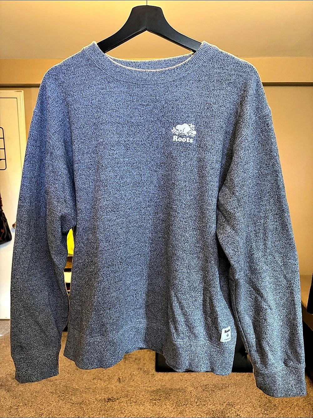 Roots Beaver Logo Crewneck Sweater